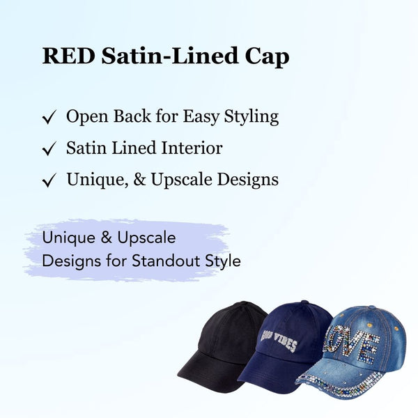 KISS - SATIN LINED BACKLESS BASEBALL CAP BE BOLD BE YOU