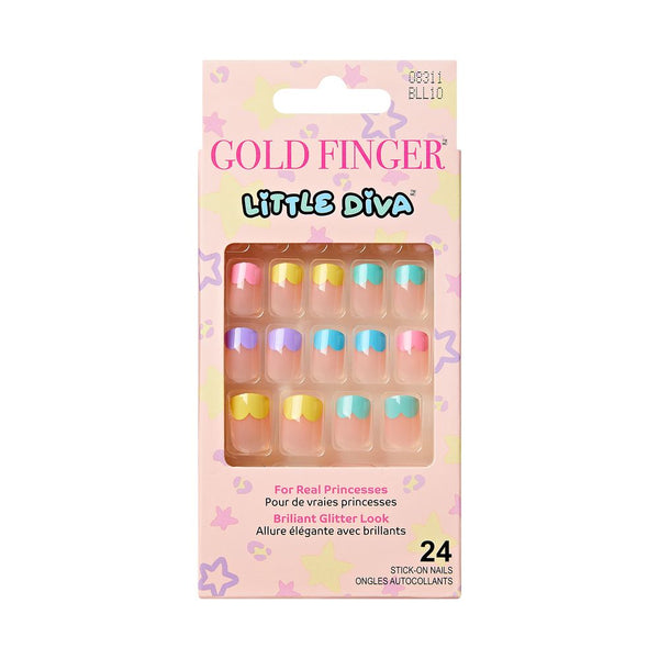 KISS - GOLD FINGER LITTLE DIVA STICKER NAILS - PALETTE