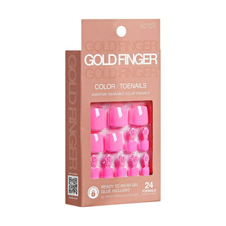 KISS - GF SOLID COLORS TOENAILS - BLUSHING