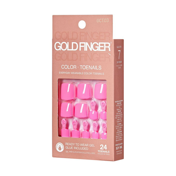 KISS - GF SOLID COLORS TOENAILS - BLUSHING