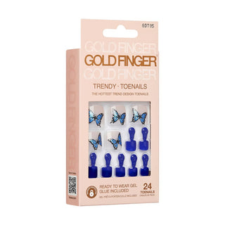 KISS - GF TRENDY TOENAILS - BUTTERFLIES