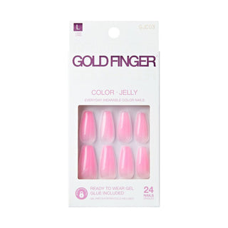 KISS - GOLD FINGER JELLY COLOR - BUBBLE GUM