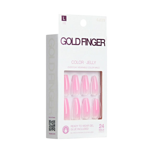 KISS - GOLD FINGER JELLY COLOR - BUBBLE GUM