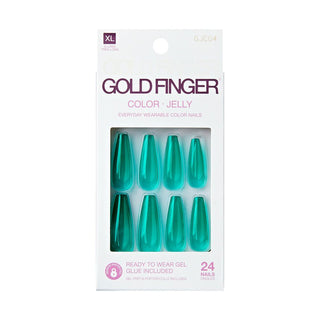 KISS - GOLD FINGER JELLY COLOR - GREEN APPLE