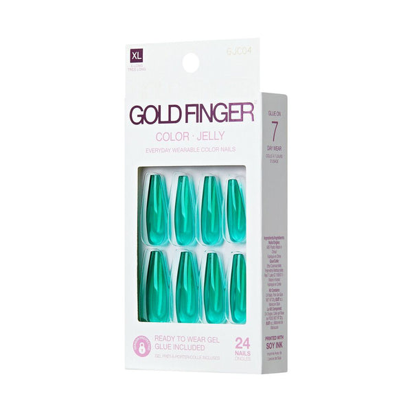 KISS - GOLD FINGER JELLY COLOR - GREEN APPLE