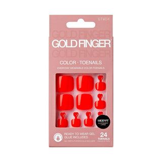 KISS - GF COLOR WIDER FIT TOENAILS - BLOODLINE