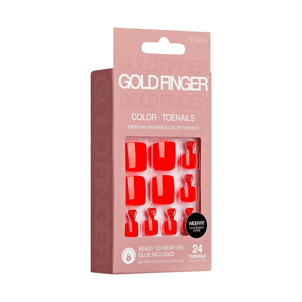 KISS - GF COLOR WIDER FIT TOENAILS - BLOODLINE