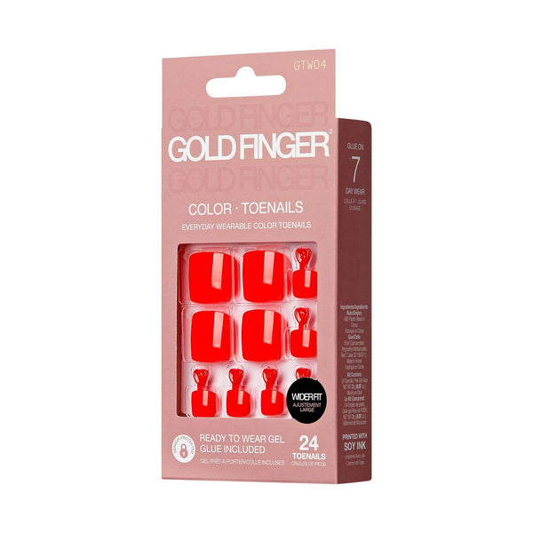 KISS - GF COLOR WIDER FIT TOENAILS - BLOODLINE