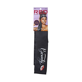 KISS - RED FASHION SILKY SATIN EDGE SCARF BEAUTY