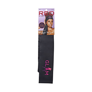 KISS - RED FASHION SILKY SATIN EDGE SCARF GLAM