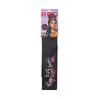 KISS - RED FASHION SILKY SATIN EDGE SCARF HAPPY