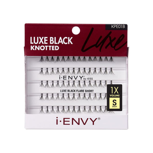 KISS - IEK LUXE BLACK FLARE SHORT INDIVIDUAL EYELASHES 70PC