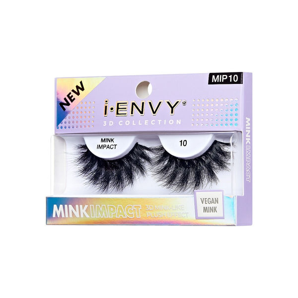 KISS - IEK 3D COLLECTION MINK IMPACT EYELASHES 10