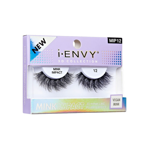 KISS - IEK 3D COLLECTION MINK IMPACT EYELASHES 12