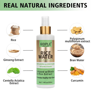 GOIPLE - Rice Water For Hair Growth All Natural Vegan