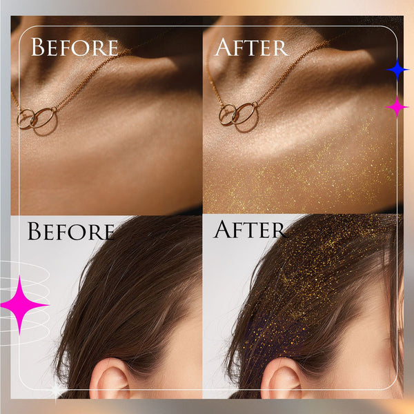 EBIN - SECRET OF PHARAOH HAIR & BODY GLITTER MIST - PLATINUM
