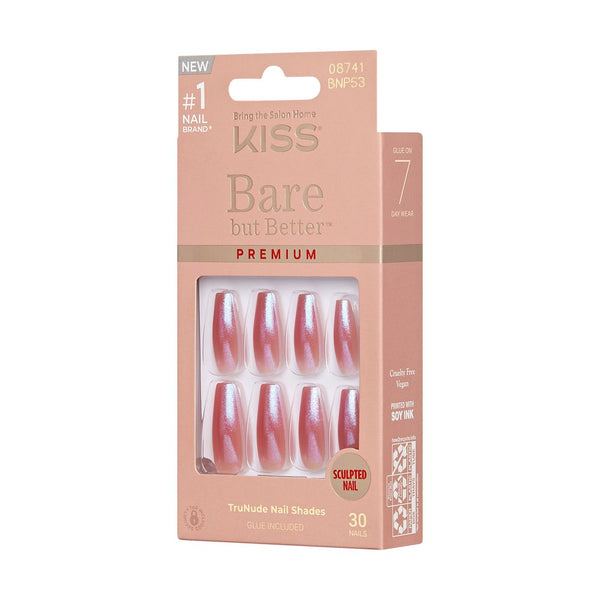 KISS - KS BARE-BUT-BETTER PREMIUM NAILS - SHINY