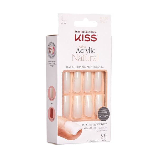 KISS - SALON ACRYLIC NATURAL NAILS - BARESKINNED