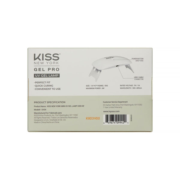KISS - NEW YORK MINI UV GEL LAMP USB 6W
