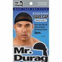 Mr. Durag - Stocking Wave Cap Breathable 2PCS BLACK #4330
