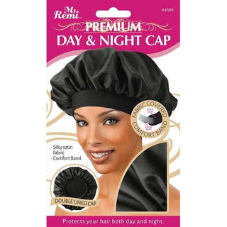 ANNIE - Ms. Remi Premium Day & Night Cap BLACK #4589