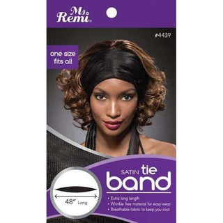 ANNIE - Ms. Remi Satin Tie Band BLACK #4439