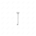 GNS - SILVER STRAIGHT NOSE RING BALL TIP STONE 1PC (N001S)