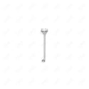 GNS - SILVER STRAIGHT NOSE RING BALL TIP STONE 1PC (N002S)