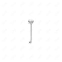 GNS - SILVER STRAIGHT NOSE RING BALL TIP STONE 1PC (N003S)