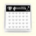 GNS - SILVER HEART NOSE BONE (N405S)