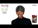 OUTRE - FAB & FLY FULL CAP WIG GRAY GLAMOUR- HH - CELIA