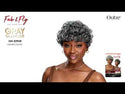 OUTRE - FAB & FLY FULL CAP WIG GRAY GLAMOUR - HH - EMIR