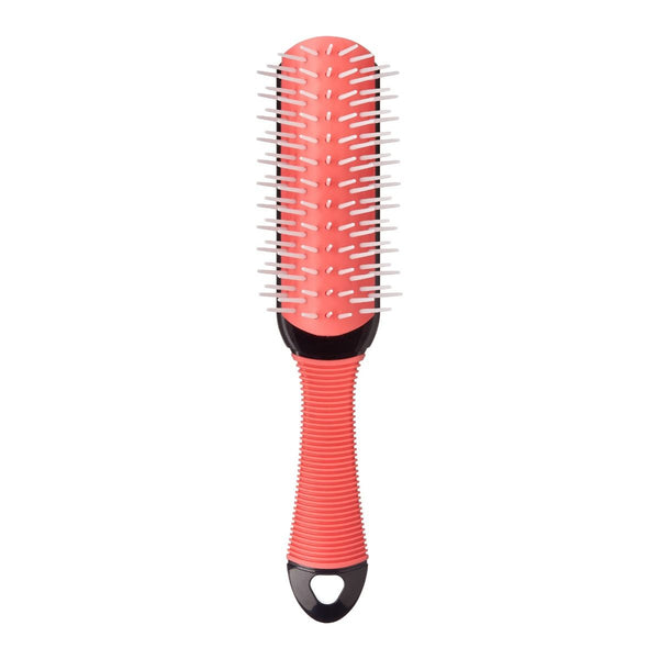 KISS - RED 9 ROWS VOLUMIZING DETANGLE BRUSH (BSH41)