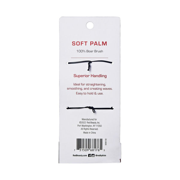 KISS - RED PROFESSIONAL 100% BOAR SOFT PALM BSH