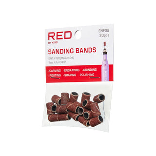 KISS - RED ELECTRIC NAIL FILE SANDING BANDS