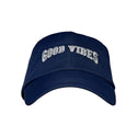 KISS - SATIN LINED BASEBALL CAP NAVY GOOD VIBES