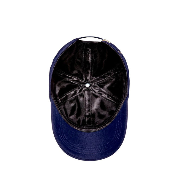 KISS - SATIN LINED BASEBALL CAP NAVY GOOD VIBES