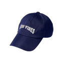 KISS - SATIN LINED BASEBALL CAP NAVY GOOD VIBES
