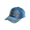 KISS - SATIN LINED STUD BASEBALL CAP KISS