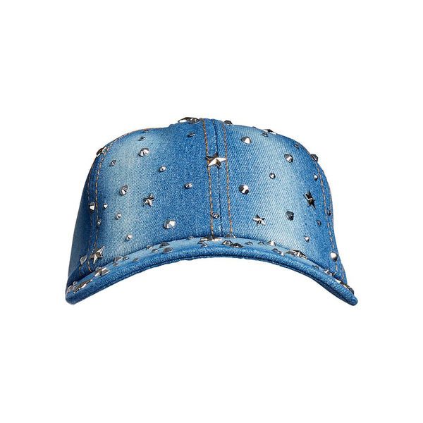 KISS - SATIN LINED STUD BASEBALL CAP STAR