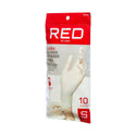 KISS - RED POWDER-FREE LATEX GLOVES S 10CT SMALL