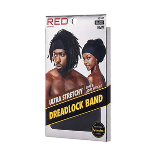 KISS - RED SILKY SPANDEX DREADLOCK BAND BLACK