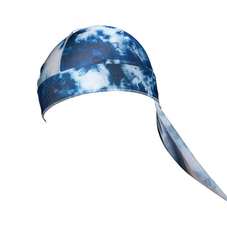 KISS - RED POWER WAVE TIE DYE DURAG BLUE