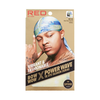 KISS - RED POWER WAVE TIE DYE DURAG GALAXY