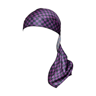 KISS - RED POWER WAVE CHECKER DURAG PURPLE