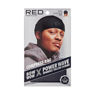 KISS - POWER WAVE COMPRESS-RAG SPANDEX BLACK