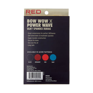 KISS - RED POWERWAVE SILKY SPANDEX DURAG (BLUE)