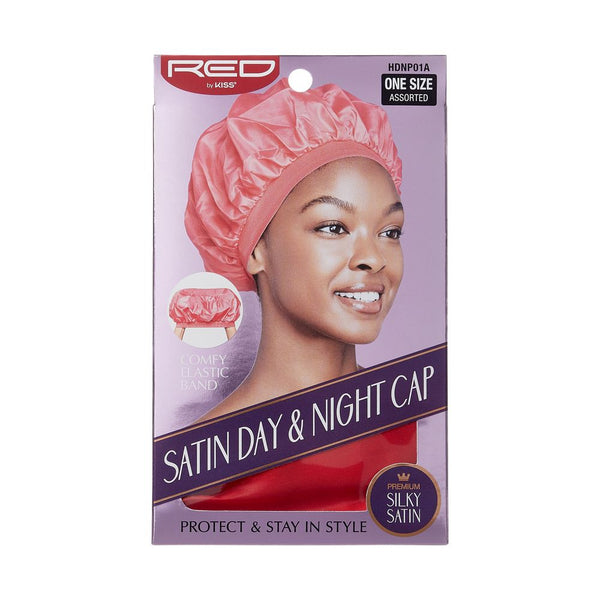 KISS - RED SATIN DAY & NIGHT CAP ASSORTED