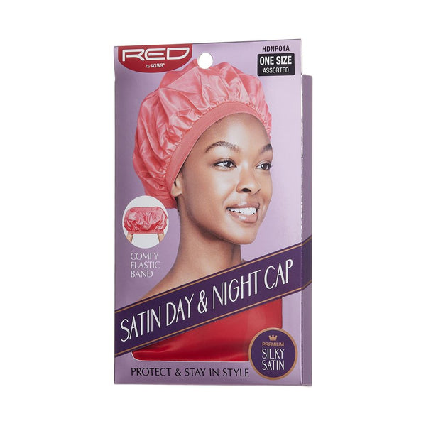 KISS - RED SATIN DAY & NIGHT CAP ASSORTED