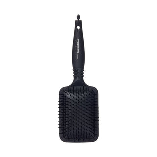 KISS - RED RUBBERIZED PADDLE BRUSH (SQUARE)